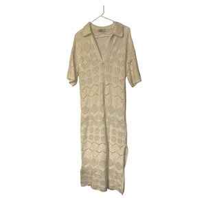 Free People Beach Islamorada Fauxchet Sweater Maxi Dress Resort Beach Cover